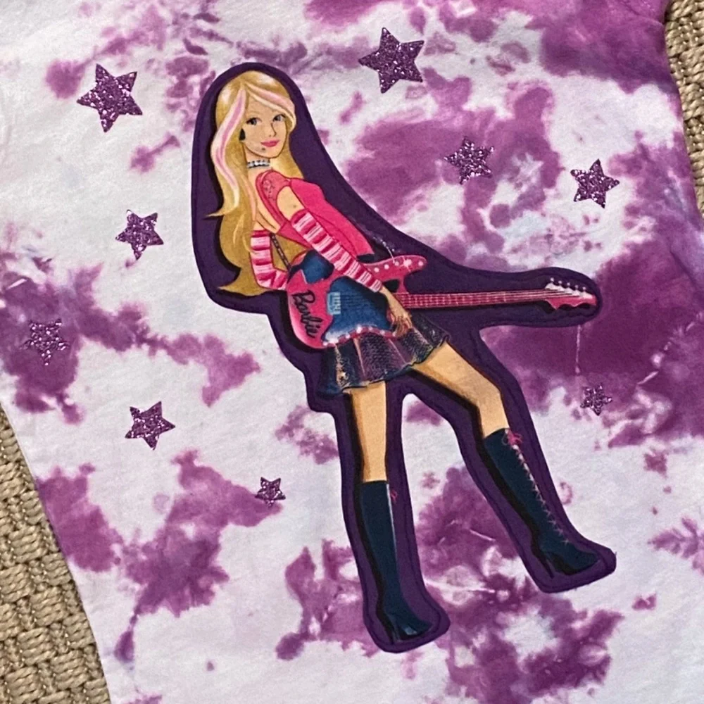 New TRENDYTOTNYC Custom Tie Dye Barbie Top Tshirt - Size 3 Years
